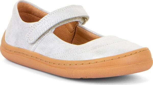 Dívčí barefoot baleríny MARY J Silver Froddo G3140184-6 stříbrná - 38