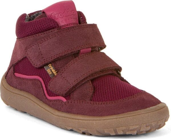 Dívčí barefoot boty TEX AUTUMN Bordeaux Froddo G3110254-4 červená - 40
