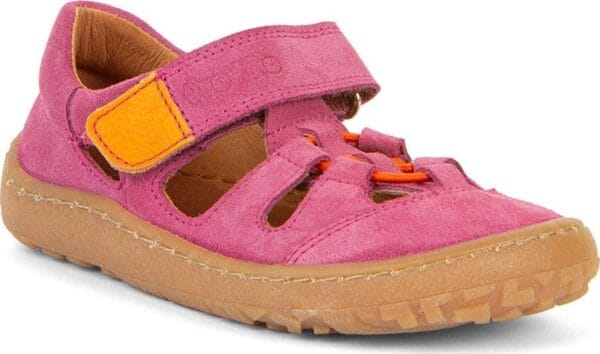 Dívčí barefoot sandály ELASTIC Fuxia Froddo G3150262-12 fuxia - 35