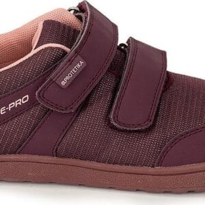 Dívčí barefoot tenisky s membránou NOLAN BORDO Protetika - červená - 23