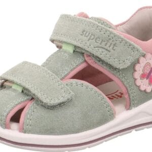 Dívčí sandály BOOMERANG Light Green/Pink Superfit 1-000866-7500 světle zelená - 25