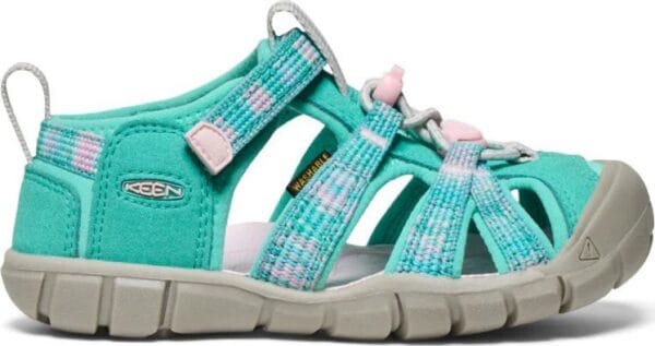 Dívčí sandály KEEN SEACAMP II CNX bright aqua/giggle pink - 34