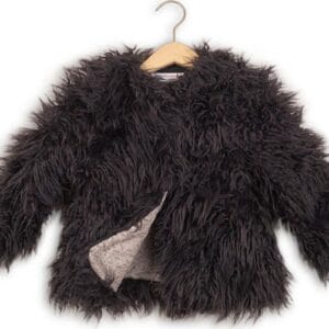 Kabát dívčí chlupatý