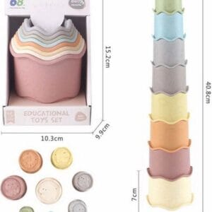 Kelímky stohovací věž 40