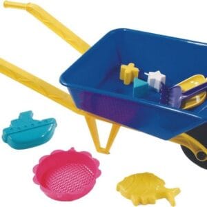 Kolečko modré se sadou na písek 70 cm