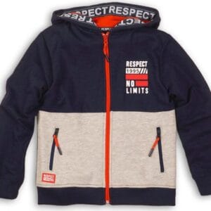 Mikina chlapecká s kapucí celopropínací