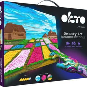 OKTO SENSOTY ART výtvarná sada ”Květinové záhony v Holandsku” 30x40 cm