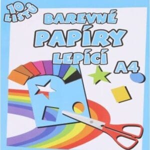 Papíry barevné W lepící A4