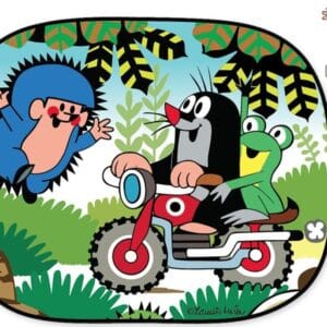 Stínítko do auta 2X Krtek a motorka