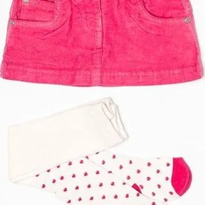 Sukně kordová s punčochami