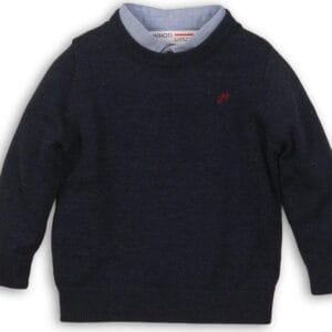 Svetr chlapecký se vsazenou košilí