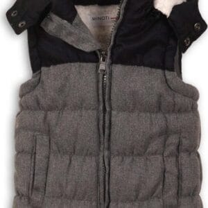 Vesta chlapecká zimní prošívaná s kapucí