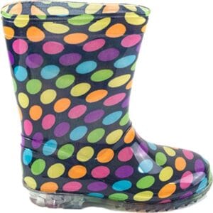 dívčí holínky PVC - barevné puntíky