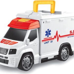 Auto sanitka s efekty garáž nemocnice 33