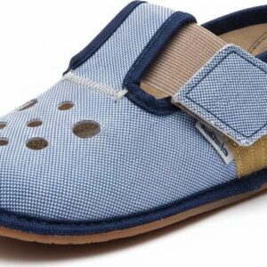 Barefoot chlapecké přezůvky Pegres BF03 textil - modrá - 30