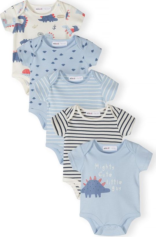 Body kojenecké 5pack Minoti 28BABYPACK26 modrá - 68/74 | 6/9m