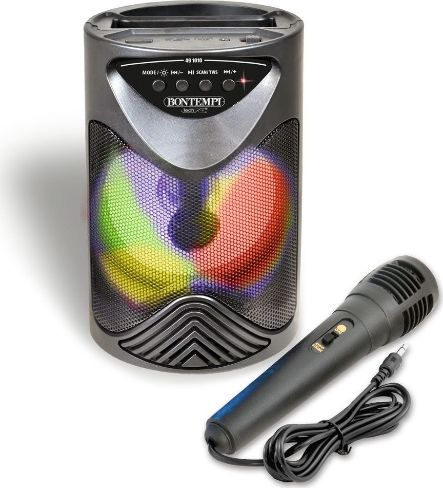 Bontempi Bezdrátový reproduktor s mikrofonem a RGB osvětlením 12
