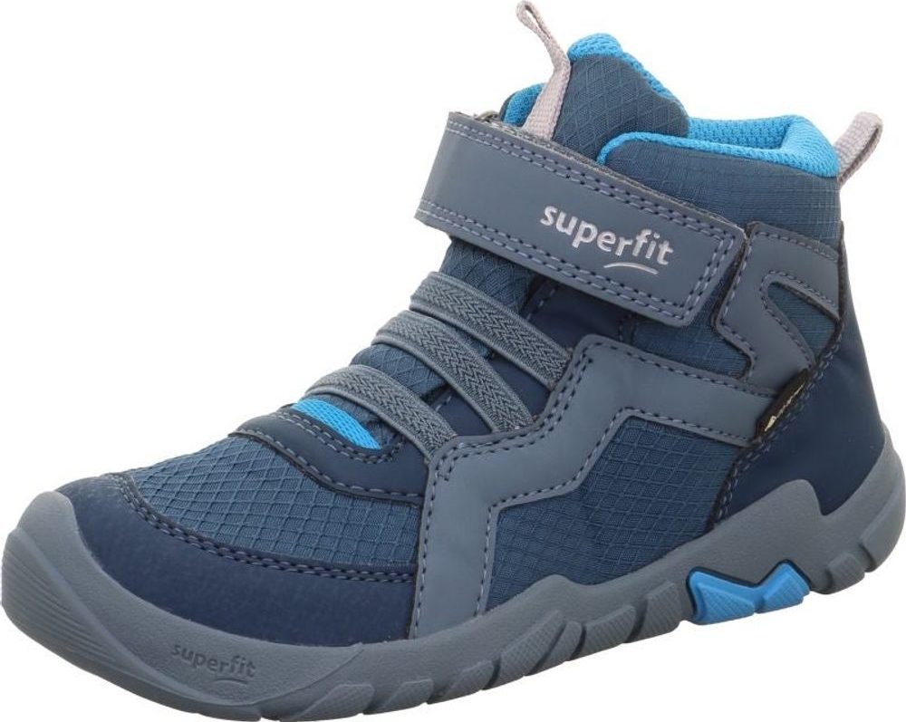 Chlapecká celoroční barefit obuv Superfit TRACE GTX Blue/Turquoise 1-006034-8020 - 28