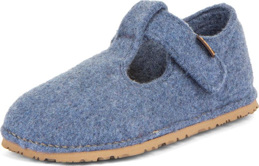 Chlapecké barefoot bačkory FLEXY WOOLY Denim; Froddo; G1700378-1; modrá - 30
