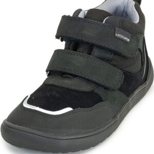 Chlapecké celoroční boty s membránou Barefoot BANET BLACK