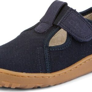 Chlapecké plátěné barefoot přezůvky CANVAS T-BAR DARK BLUE Froddo G1700439 - 36