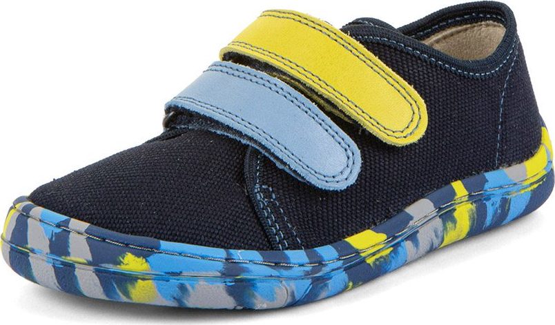 Chlapecké plátěné barefoot tenisky CANVAS BLUE+ Froddo G1700440-14 - 26