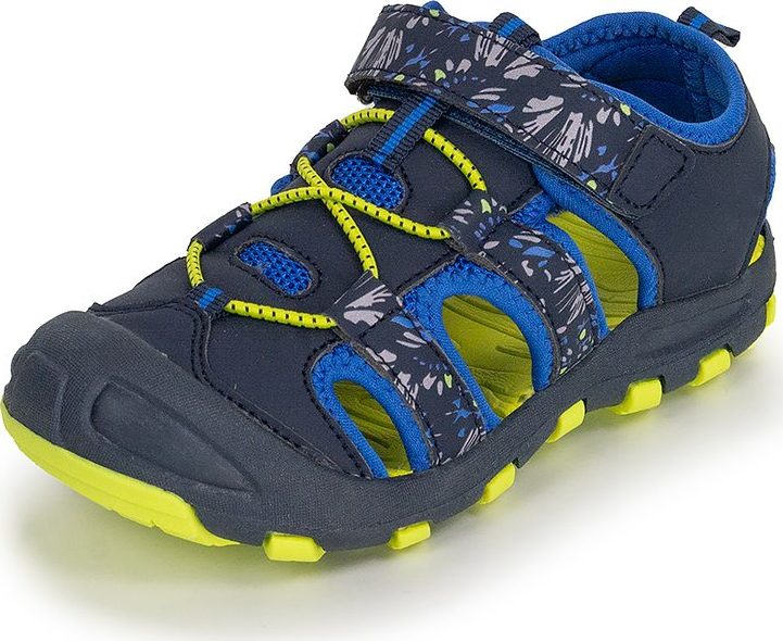 Chlapecké sandály BUGGA LUMA Dark Blue/Yellow - tmavě modré - 38