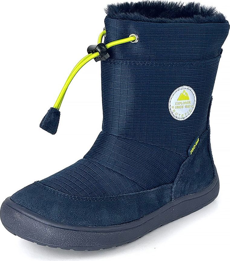 Chlapecké zimní barefoot boty PRO-tex Protetika - HEIKO NAVY - 36