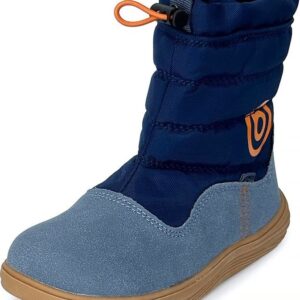 Chlapecké zimní barefoot boty s membránou Bugga RUBA Blue B00197-04 - 33