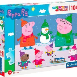 Clementoni - Puzzle Maxi 104 Prasátko Peppa