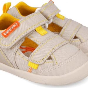Dětské barefoot sandály LONA BASICA BEIGE Y AMARILLO Biomecanics 262191-C891 - 26