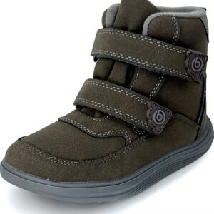Dětské celoroční barefoot boty Bugga KIVO Dark Brown B00199-23 - 33