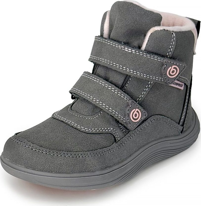Dětské celoroční barefoot boty Bugga KIVO Grey B00199-09 - 33