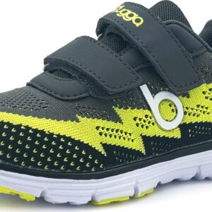Dětské lehké sportovní tenisky BUGGA HONE Gray/Yellow/Black - 38