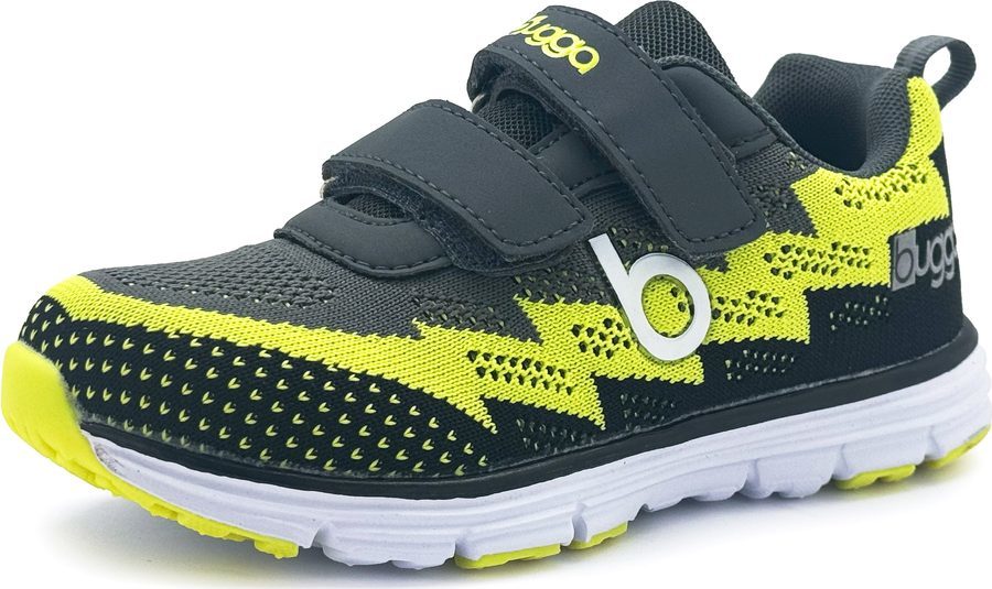 Dětské lehké sportovní tenisky BUGGA HONE Gray/Yellow/Black - 38