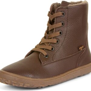 Dětské zimní barefoot boty TEX LACES Brown