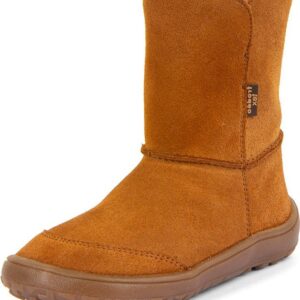 Dětské zimní barefoot boty TEX SUEDE Cognac G3160250-2 - 41