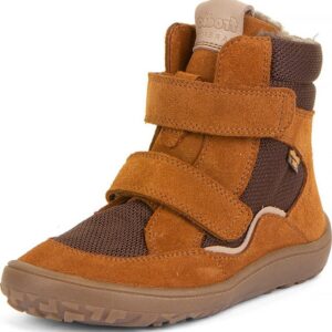 Dětské zimní barefoot boty TEX WINTER Cognac