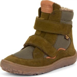 Dětské zimní barefoot boty TEX WINTER Olive