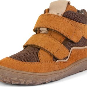 Dětské zimní barefoot boty TEX WOOL Cognac