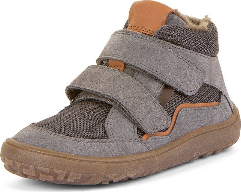 Dětské zimní barefoot boty TEX WOOL Gray