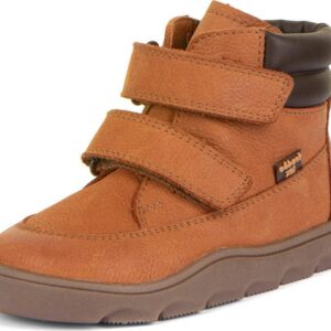 Dětské zimní barefoot boty ZERU TEX Cognac