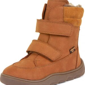 Dětské zimní barefoot boty ZERU TEX WINTER Cognac