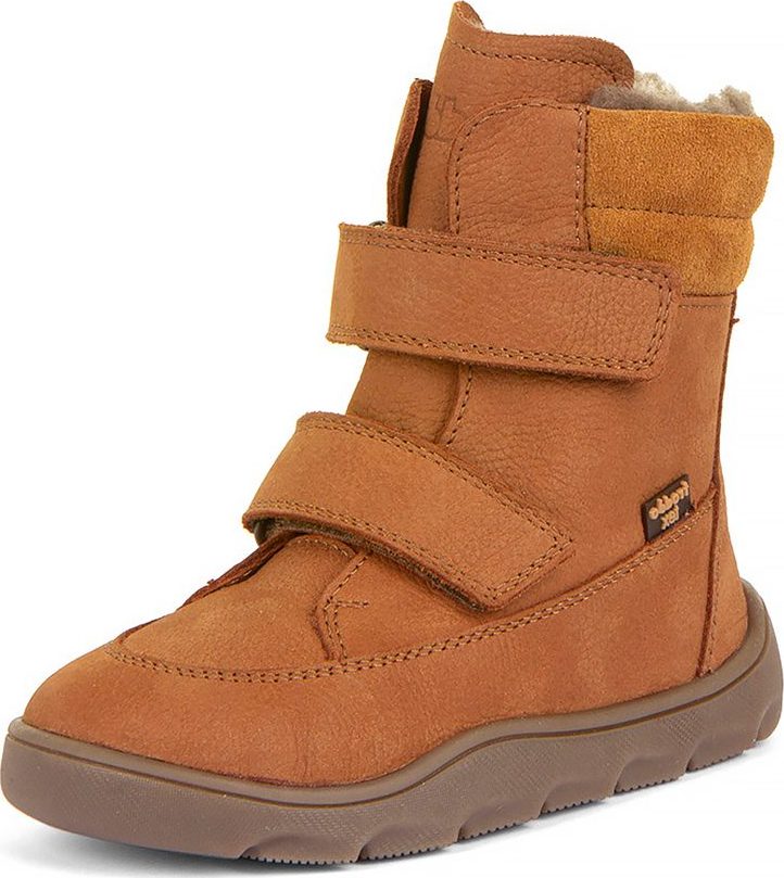 Dětské zimní barefoot boty ZERU TEX WINTER Cognac