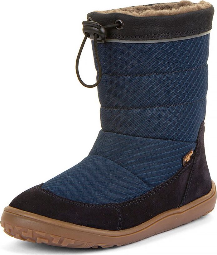 Dětské zimní barefoot sněhule UP TEX SNOW WOOL Dark Blue G3160249-1 - 36