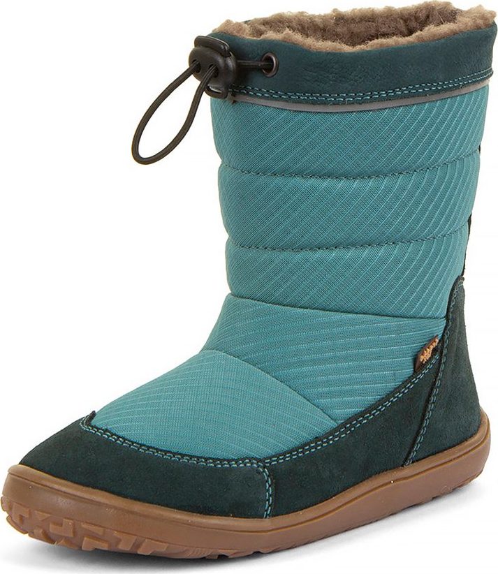 Dětské zimní barefoot sněhule UP TEX SNOW WOOL Petroleum G3160249-3 - 38