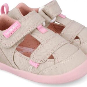 Dívčí barefoot sandály LONA BASICA BEIGE Y ROSA Biomecanics 262191-F884 - 26