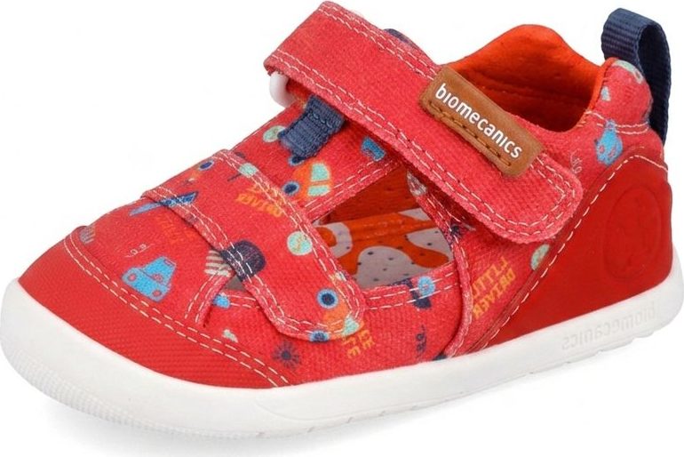 Dívčí barefoot sandály LONA ESTAMPADA ROJO Biomecanics 262197-B204 - 26