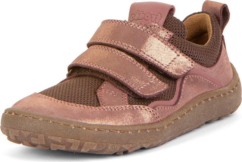 Dívčí barefoot tenisky BASE Pink/Gold Froddo G3130259-6 - růžová - 35