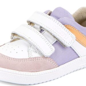 Dívčí barefoot textilní tenisky LOOP WHITE/LILA Froddo G3130282-8 - 35